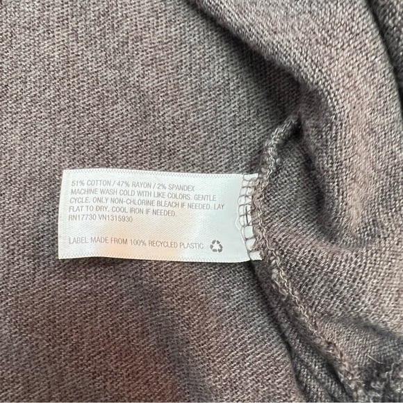 A New Day Grey Crew Neck Long Sleeve Sweater Tie Waist Size L - Picture 14 of 14